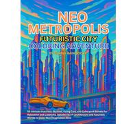 Neo Metropolis: Futuristic City Coloring Adventure: 50 Intricate Futuristic Skylines, Flying Cars, and Cyberpunk Streets for Relaxation and Creativity