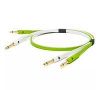 NEO OYAIDE d+ TS class B RCA-1/4 jack/jack cavo piatto da 1mt (green+white) NEW