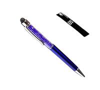 NEO Penna a sfera 2 in 1 di qualità con cristalli ed estremità posteriore gommata per touchscreen. 1 ricariche incluse (MARINA MILITARE)