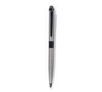 NEO+ QUALITÀ 2-in-1 pennino capacitivo per touch screen e penna a sfera con astuccio e refill (Metallico)