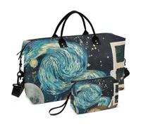 Neo-realism Universe - Borsa a mano da viaggio per il fine settimana, borsa da palestra, con tracolla regolabile, per viaggi, multifunzionale, universo neo-realismo, 1 size