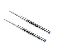 NEO+ Ricariche Penna Gel Blu 0,5 mm Punta Fine Scrittura Fluida Lunghezza 9,8 cm Confezione da 2 Compatibile con Montblanc Ballpoint