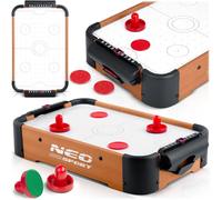 Neo-Sport Airhockey - Tavolo da gioco Air Hockey, a risparmio energetico, 2 giocatori, portatile, 38 x 21,5 x 7 cm