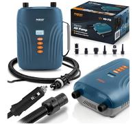 Neo-Sport Pompa ad aria elettrica 12 V per SUP, materasso ad aria e gonfiabile, pompa SUP 20 PSI con doppio motore, arresto automatico, 6 adattatori e funzione deflate