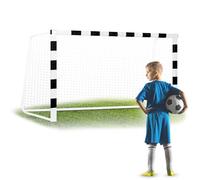 Neo-Sport Porta da calcio da calcio per bambini e adulti con custodia protettiva 300 x 160 x 90 cm, nero e bianco