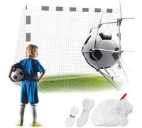 Neo-Sport Rete per porta da calcio, robusta rete di ricambio, 215 x 150 x 90 cm