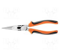 Neo Tools Pinza tonda 01-154, 200 mm, 40% FS, manici a 2 componenti, acciaio CrNi 58-64 HRC