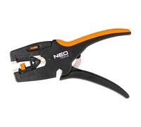NEO TOOLS 01-565 Pinza spelafili automatica - Spelafili professionale 0,03 - 10,0 mm² con meccanismo frontale, in acciaio nichelato e impugnatura ergonomica bicomponente