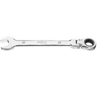 Neo Tools Chiave a cricchetto snodata 8–32 mm in acciaio CrV – forcella/poligonale 32 mm
