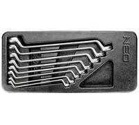 Chiavi ad anello piegate 6-22 mm, set di 8, inserto