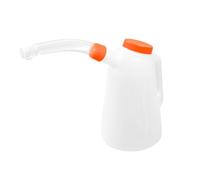 NEO TOOLS Caraffa di riempimento con beccuccio flessibile e coperchio | 1-3 l | Misuratore/contenitore per olio ecc., bianco | Caraffa per olio scala cambio olio, infrangibile, auto, officina, PE (1