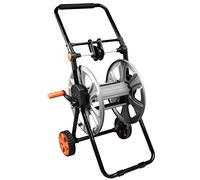 NEO TOOLS Carrello tubolare da giardino fino a 60 m (1/2") - Avvolgitubo in metallo | Previene il piegamento del tubo, stabile e durevole, manico antiscivolo e pieghevole, telaio in metallo