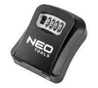 NEO TOOLS Cassaforte con codice numerico, cassetta portachiavi con codice numerico a 4 cifre, cassaforte esterna per chiavi per porte di casa, garage, scuole e uffici