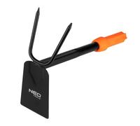 NEO TOOLS Click System - Piccola zappa, in acciaio, fissaggio PP, 260 x 85 x 185 mm, rimozione erbacce, allentamento del terreno, versatile strumento da giardino per lavori di precisione