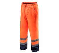 NEO TOOLS EN ISO 20471 - Pantaloni di sicurezza con strisce catarifrangenti, colore: arancione fluo, colore: arancione
