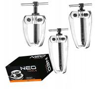 NEO TOOLS Estrattore a 3 bracci a 3 bracci, set da 3 pezzi, 1", 2" e 3" in acciaio CrV professionale, le braccia sono dotate di ganci, regolabili in larghezza | attrezzi per cuscinetti ruota per auto