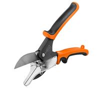 NEO TOOLS Forbici angolari lunghe 220 mm, impugnatura a 2 componenti, lama in acciaio SK5, corpo in alluminio, regolazione dell'angolo di taglio, area di taglio 22.5, 45, 90 gradi, per assemblatore