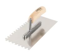 NEO TOOLS Frattone per Lisciare, seghettato, Spessore Lama 0,7 mm, Vari Design | Manico ergonomico Laccato in Legno di faggio, Lama in Acciaio Inossidabile