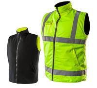 NEO TOOLS Giubbotto di sicurezza professionale 2 in 1, guanto da lavoro, reversibile, riflettente su un lato, gilet in pile, dimensioni: S-XXXL