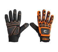 NEO TOOLS Guanti da lavoro con magnete e chiusura in velcro, taglia 10", conformi alla norma EN 388, resistenza all'abrasione 2, resistenza al taglio 1, resistenza allo strappo 2, CE