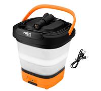 NEO TOOLS Idropulitrice portatile ad alta pressione con serbatoio | Batteria mobile, 5 bar, 12 V, con secchio pieghevole salvaspazio
