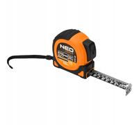 Neo Tools Metro a nastro 67-245 – 10 m x 25 mm, doppia faccia, gancio magnetico, precisione MID