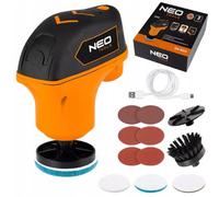 NEO TOOLS Mini strumento multifunzione Mini lucidatrice 4 V Kit di accessori Levigatrice multifunzione Lucidatrice Orario di lavoro: fino a 45 min, Velocità massima: 1800min-1