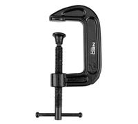 NEO TOOLS Morsetto a vite professionale tipo C (G) - Morsetto a G robusto in ghisa, con meccanismo a mandrino, ad alta forza di serraggio, per legno, metallo, montaggio e officina