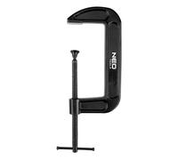 NEO TOOLS Morsetto a vite professionale tipo C (G) - Morsetto a G robusto in ghisa, con meccanismo a mandrino, ad alta forza di serraggio, per legno, metallo, montaggio e officina