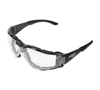 NEO TOOLS Occhiali protettivi da lavoro con inserto in gommapiuma, resistenti ai raggi UV e laterali, in diversi modelli (con inserto in gommapiuma, lenti bianche, classe di resistenza FT)