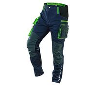Neo Tools Pantaloni da Lavoro da Uomo, 62% Cotone, 35% Poliestere, 3% Elastan, 250 g/m2, Taglie XS-3XL, Ginocchia rinforzate con Cordura Rinforzata, Inserti Laterali a Costine, Tasche Multifunzione