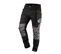 Neo Tools Pantaloni da Lavoro HD Slim, Tasche Rimovibili, su Misura, Ginocchia profilate, Tasche sulle Ginocchia, Cuciture Triple, Aperture per Gambe Rimovibili, Tasca per Attrezzi, Elastico in Vita,