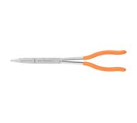 NEO TOOLS Pinza piatta lunga 01-292 con doppio giunto 33 cm in acciaio CRV per aree difficili da raggiungere, ideale per meccanici e artigiani con manico in PVC antiscivolo