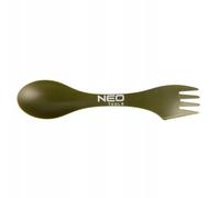NEO TOOLS Posate da campeggio 3 in 1 - cucchiaio, forchetta, coltello - posate da viaggio - posate da campeggio - cucchiaio sportivo - posate da viaggio ultraleggeri - posate da viaggio