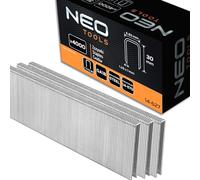 NEO TOOLS Punti zincati per cucitrice ad aria compressa (per modello NEO 14-570), GA18, tipo 90 (4K), lunghezza 10-40 mm, 4000 pezzi, in filo di acciaio zincato, resistente alla corrosione (30 mm)