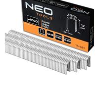 NEO TOOLS Punti zincati per cucitrice ad aria compressa (per modello NEO 14-570), GA18, tipo 90 (4K), lunghezza 10-40 mm, 4000 pezzi, in filo di acciaio zincato, resistente alla corrosione (12 mm)