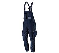 NEO TOOLS Salopette da lavoro da uomo, 60% cotone, 37% poliestere, 3% elastan 255 g/m2, taglie XS-3XL, tasche multifunzionali, elastico in vita e bretelle a Y con rinforzo