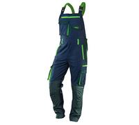 NEO TOOLS Salopette da lavoro da uomo, 62% cotone, 35% poliestere, 3% elastan, 250 g/m2, taglie XS-3XL, ginocchia e stinchi con cordura, elastico in v