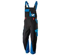 Neo Tools Salopette da Lavoro da Uomo, HD+, 100% Cotone, 275 g/m2, Taglie S-XXL, Elastico in Vita con Elastico sulla Schiena, Bretelle Regolabili a X,