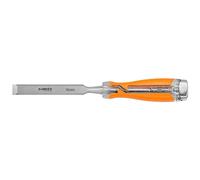 NEO TOOLS Scalpello per legno, larghezza lama 10-32 mm, lama in acciaio CrV, manico in due materiali, rinforzo d'impatto, scalpello, ideale per tagliare e lavorare con precisione materiali in legno