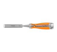 NEO TOOLS Scalpello per legno, larghezza lama 10-32 mm, lama in acciaio CrV, manico in due materiali, rinforzo d'impatto, scalpello, ideale per tagliare e lavorare con precisione materiali in legno
