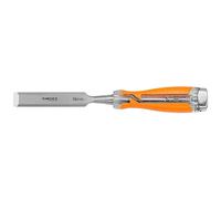 NEO TOOLS Scalpello per legno, larghezza lama 10-32 mm, lama in acciaio CrV, manico in due materiali, rinforzo d'impatto, scalpello, ideale per tagliare e lavorare con precisione materiali in legno