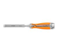 NEO TOOLS Scalpello per legno, larghezza lama 10-32 mm, lama in acciaio CrV, manico in due materiali, rinforzo d'impatto, scalpello, ideale per tagliare e lavorare con precisione materiali in legno