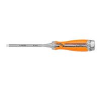 NEO TOOLS Scalpello per legno, larghezza lama 10-32 mm, lama in acciaio CrV, manico in due materiali, rinforzo d'impatto, scalpello, ideale per tagliare e lavorare con precisione materiali in legno