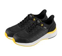 NEO TOOLS Scarpe antinfortunistiche S1 SR FO scarpe da lavoro con cappuccio composito, senza metallo, antiscivolo, traspiranti, tessuto rip-stop Eva suola in gomma HI-Poly inserto nero, nero/giallo