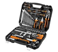 Topex 08-945 set di bussole e ut utensili, 143 pezzi