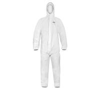 NEO TOOLS Tuta protettiva in PP/PE in taglia M/XL/XXXL - robusta e versatile - ideale per varie applicazioni, usa e getta, categoria di protezione III, materiale: polipropilene, bianco, M