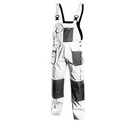NEO TOOLS Salopette da lavoro professionali, bianco/grigio (Neo) L/52