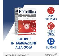 Neoborocillina Infiammazione E Dolore 400mg Granulato Soluzione Orale Per Il Mal Di Gola 12 Bustine