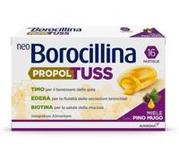 Neoborocillina Propoltuss Integratore per Tosse e Mal di Gola 16 Pastiglie